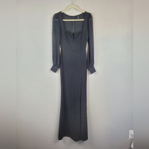 Windsor Black Chiffon Gown